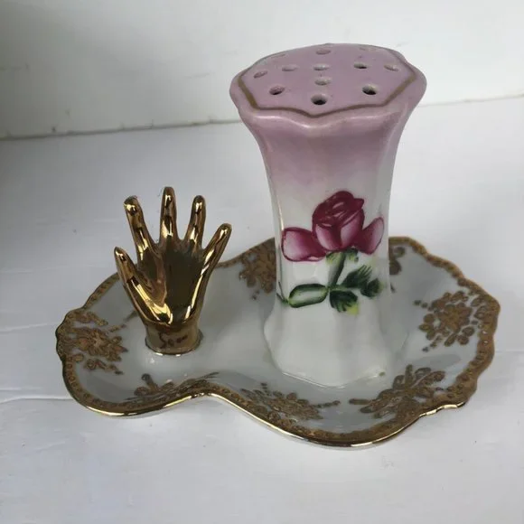 Victorian Hat Pin holder, Ring Tray Antique Victorian Dresser Decor Vanity Decor - Picture 1 of 6